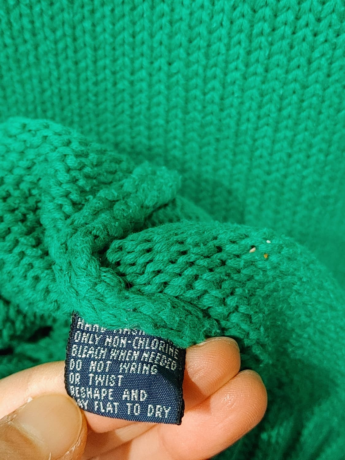 무배) 폴로 랄프로렌 그린 로고 니트 - L 상품이미지4