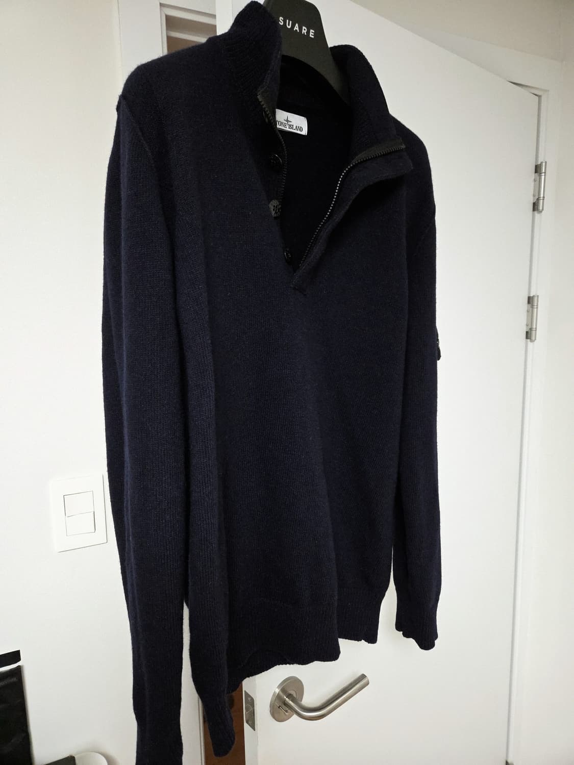 스톤아일랜드 버튼 하프 반집업 울 니트 xxl 상품이미지2