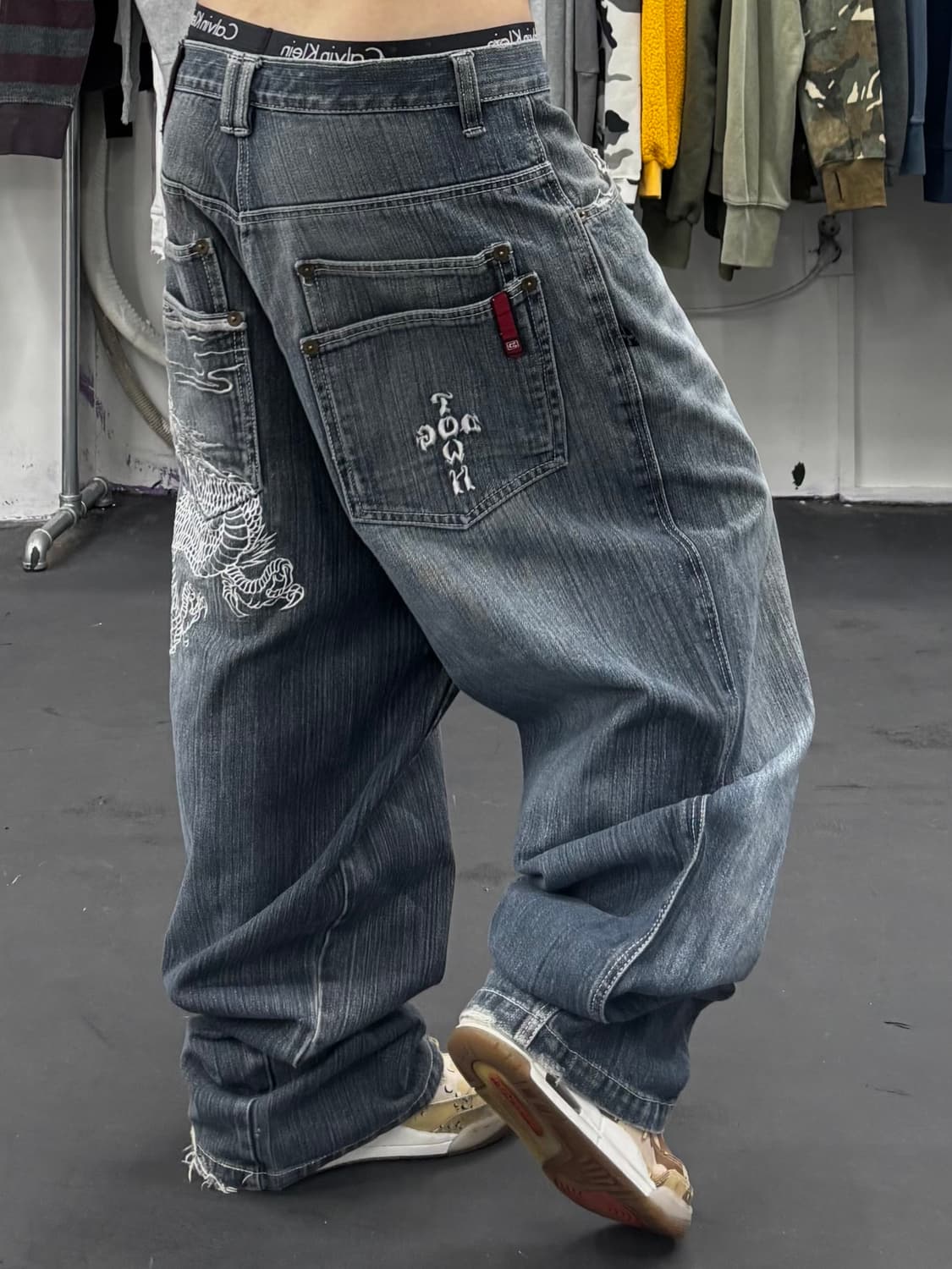 도그타운 오리엔탈 드래곤 데님팬츠 상품이미지2