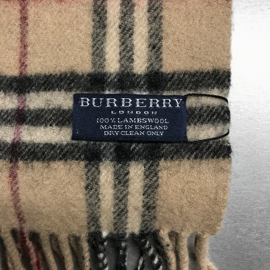버버리 정품 램스울 머플러 베이지 상품이미지4