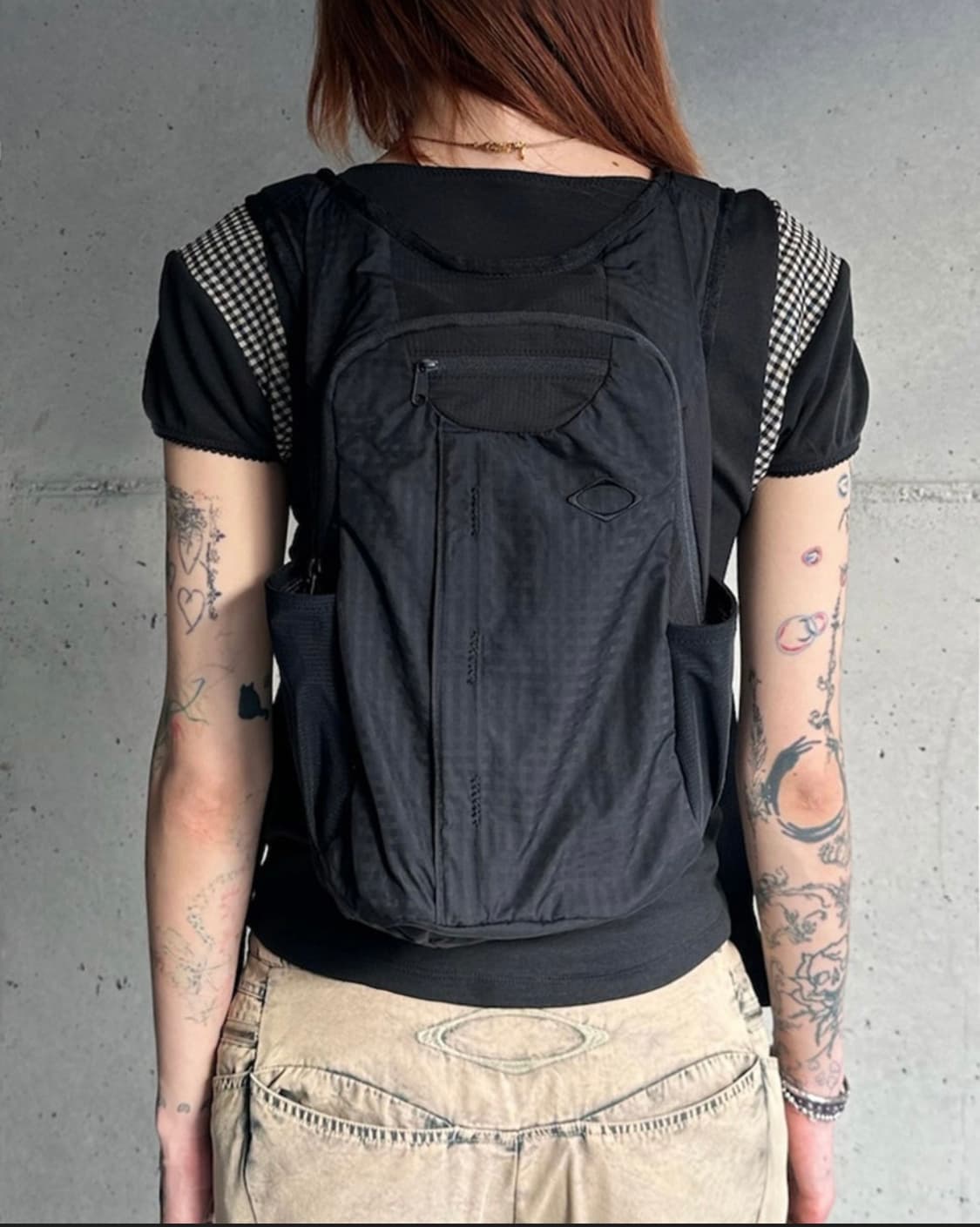 미스치프 깅엄체크 백팩 상품이미지1