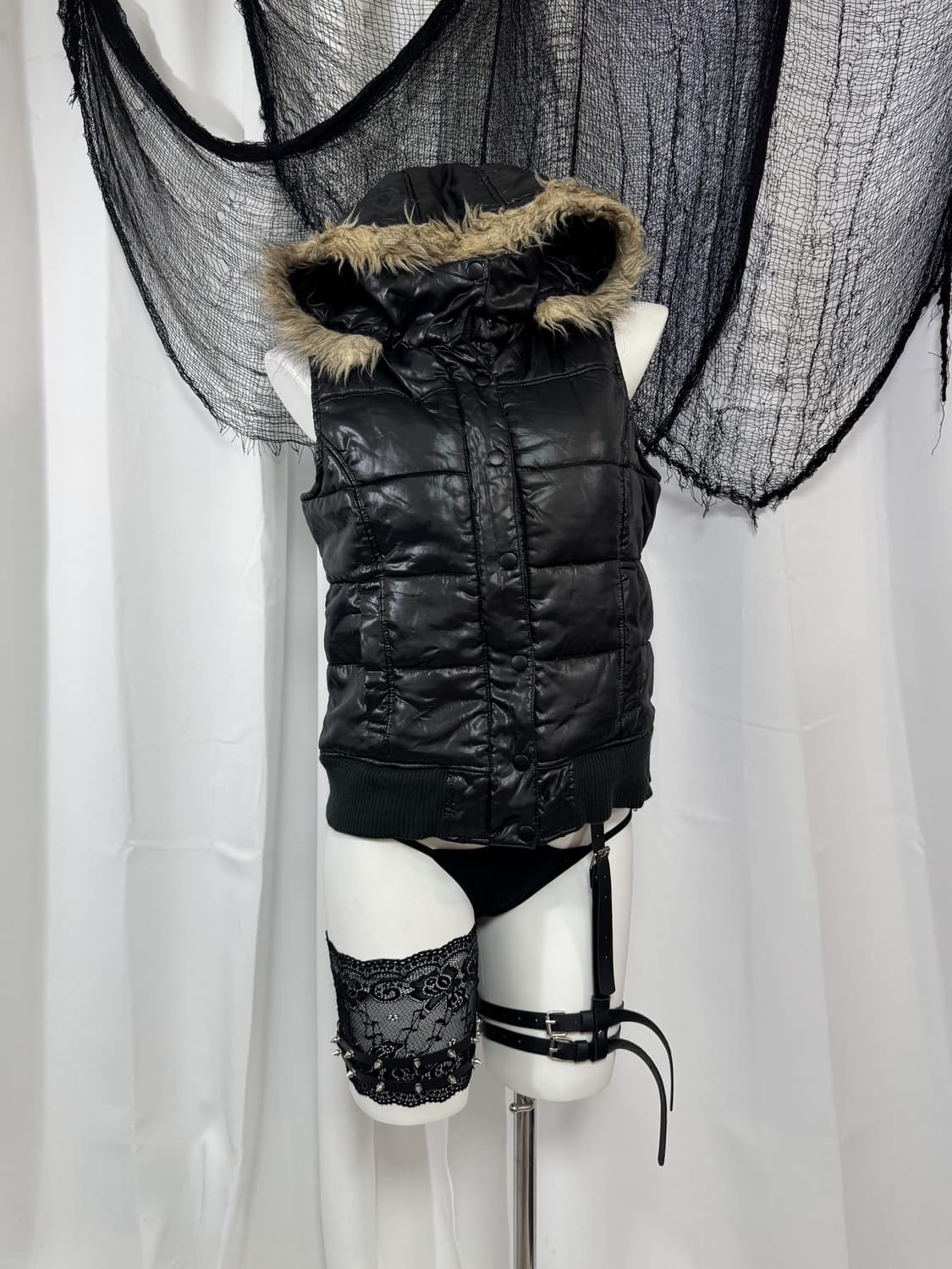 fur padding vest 상품이미지2