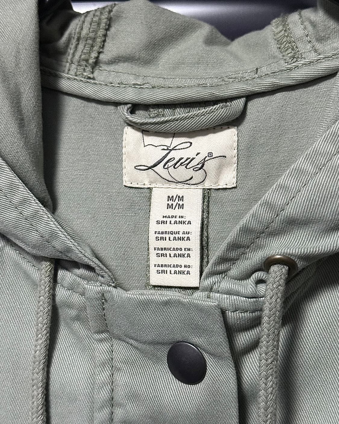 리바이스 민트 밀리터리 야상 피쉬테일 헌팅 워크 자켓 후드 포켓 M 95 상품이미지6