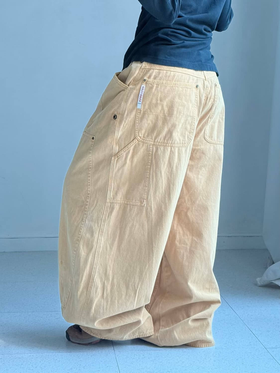 오오티 베이지 벌룬 카펜터 상품이미지3
