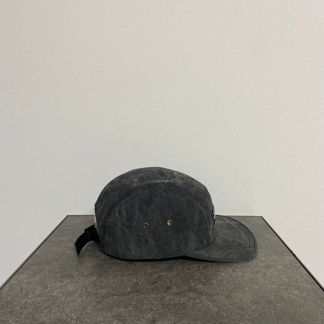 슈프림 스톤 워시드 블랙 박스로고 캠프캡 모자 상품이미지3