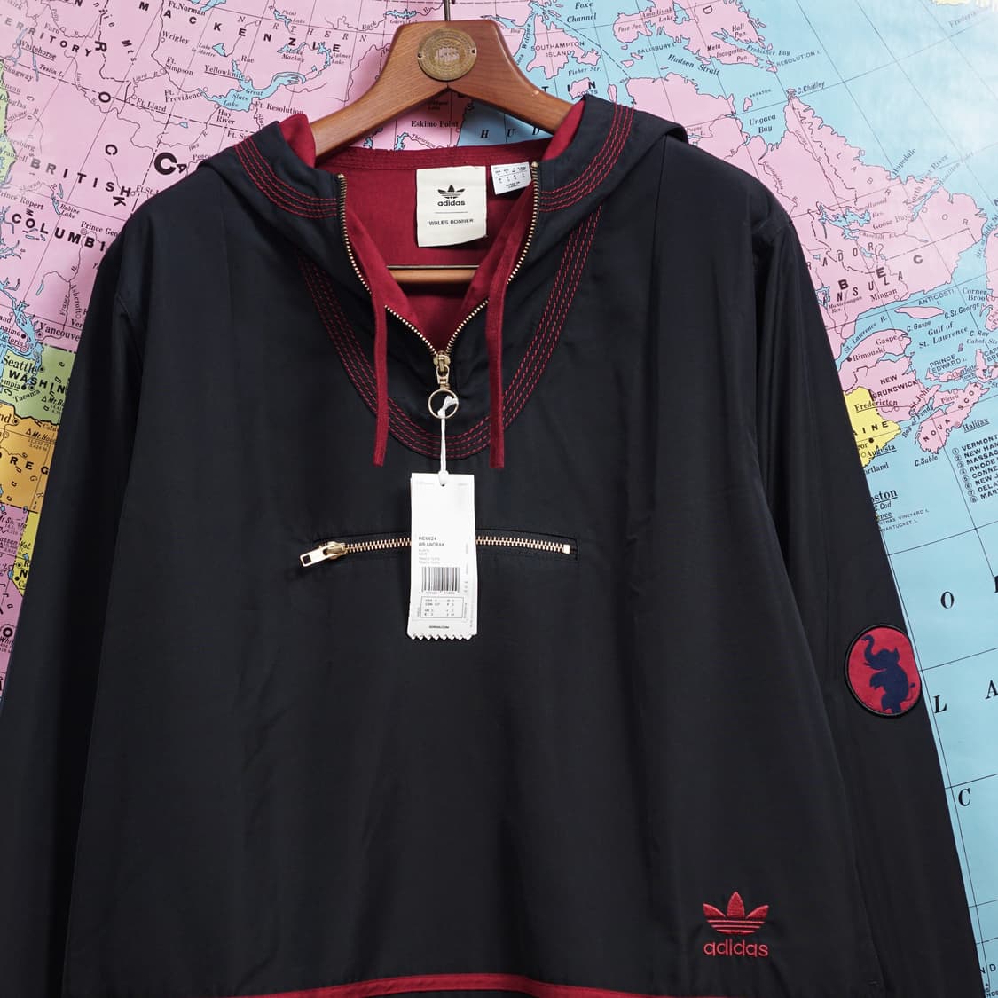 웨일즈보너 X 아디다스 아노락 풀오버 자켓 상품이미지5