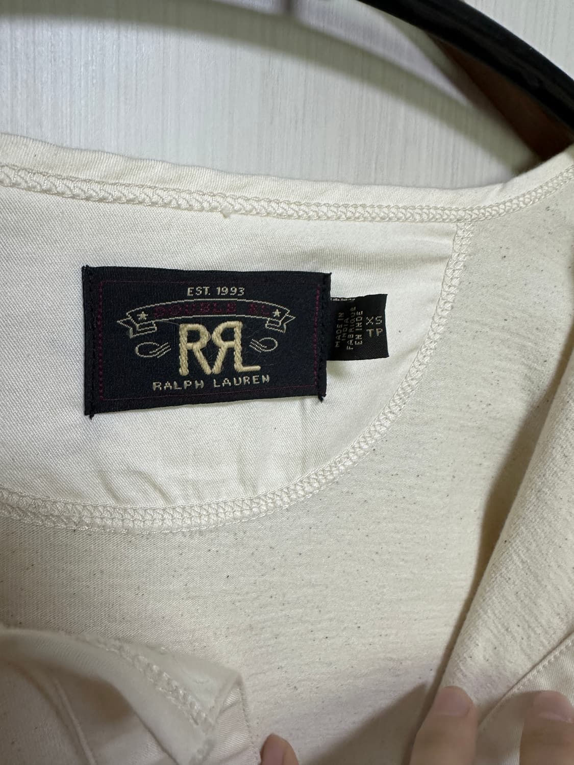 rrl 자수 헨리넥 xs 상품이미지2