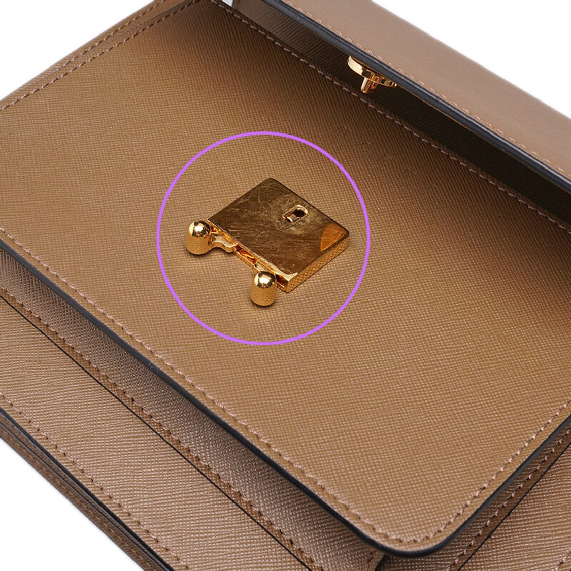 (중고) 마르니 브라운 사피아노 트렁크 미듐 숄더백 상품이미지9