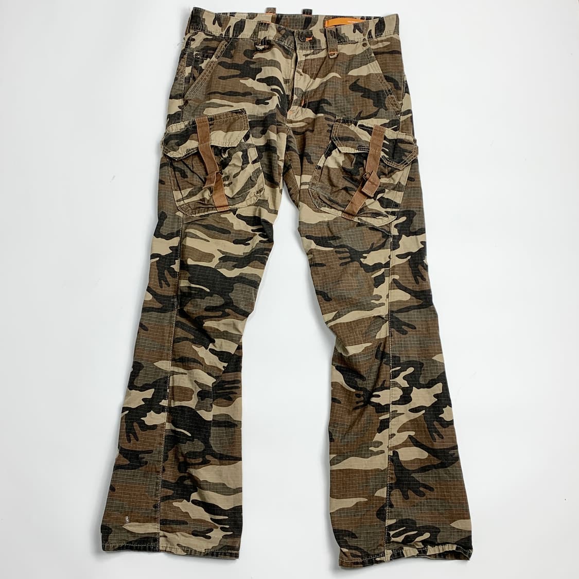 00s 에드윈 카모 카고 플레어 팬츠 상품이미지8