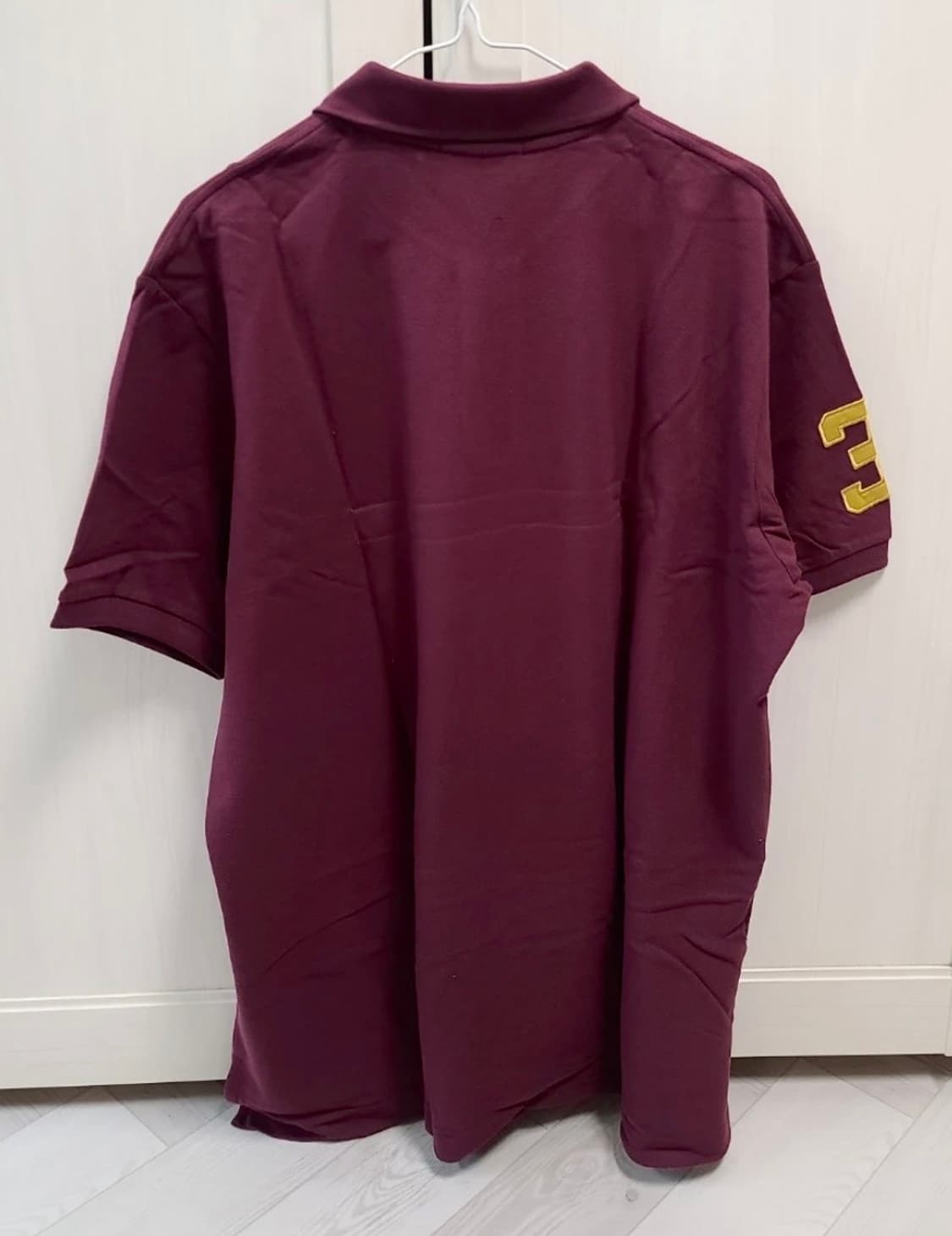 [2XL] 폴로 랄프로렌 빅포니 카라티 버건디 새상품 상품이미지3