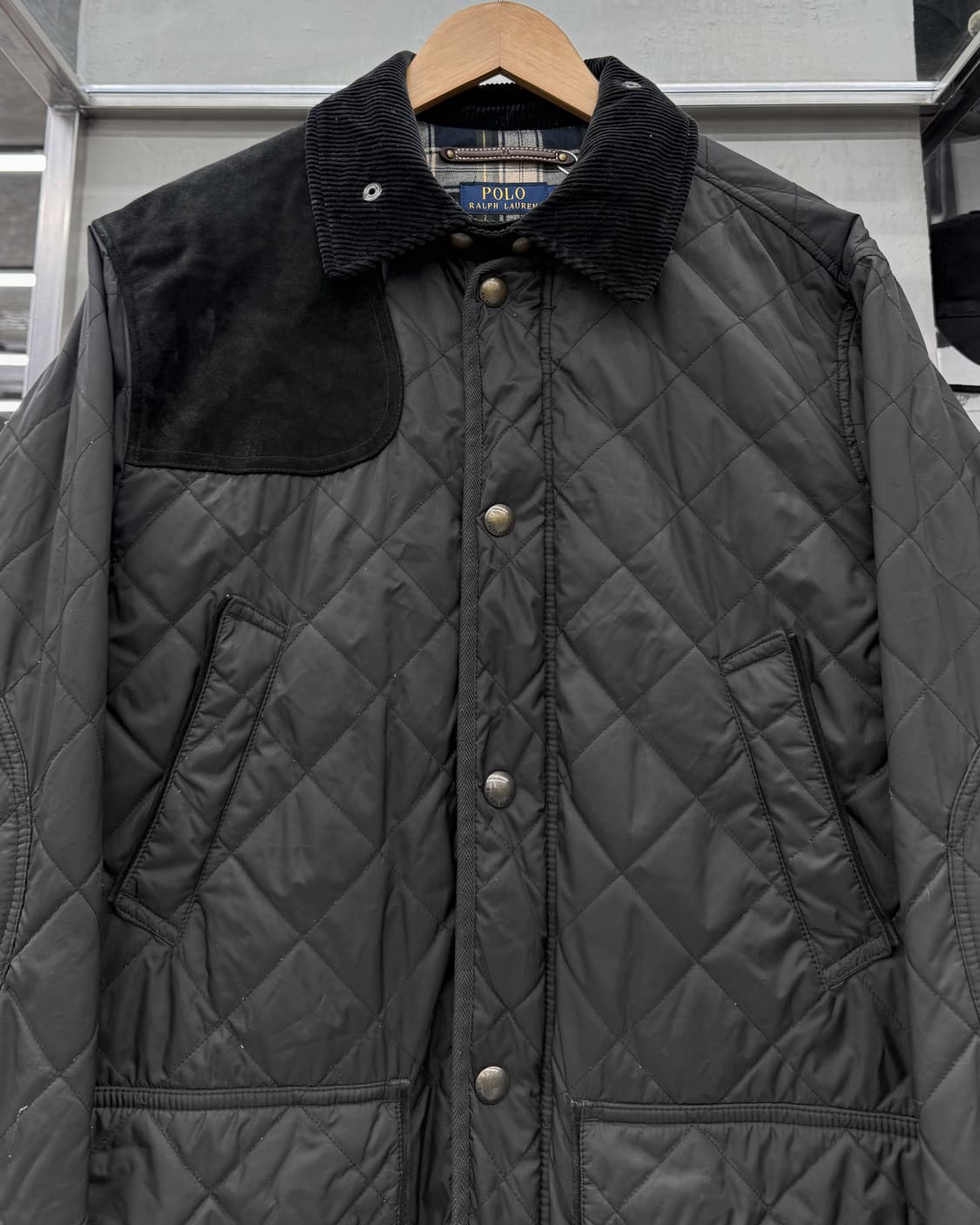 폴로랄프로렌 캠튼 퀼팅 자켓 경량 패딩 블랙 상품이미지3