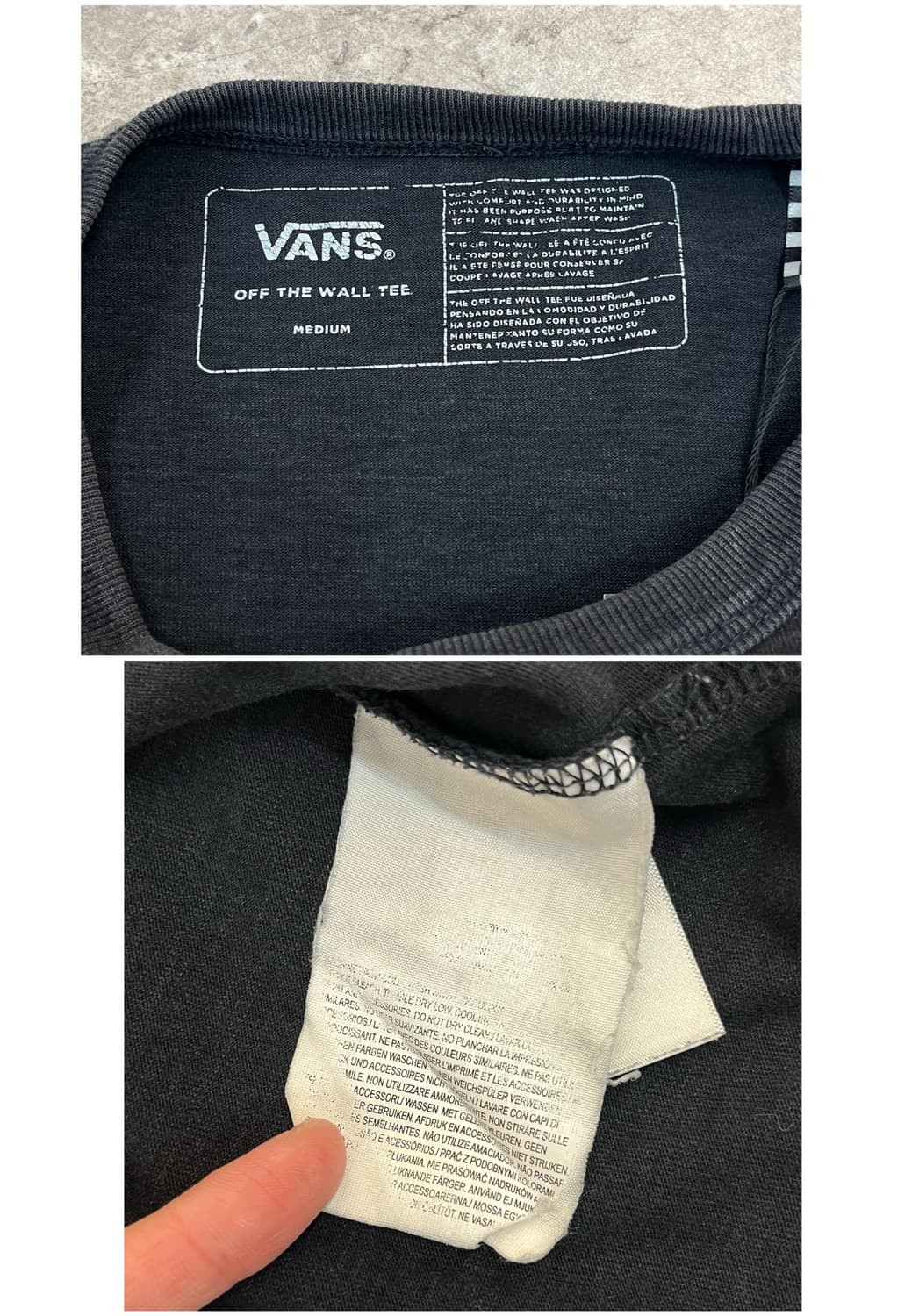 반스 베이직 반팔티 블랙 M #csz4078 상품이미지3