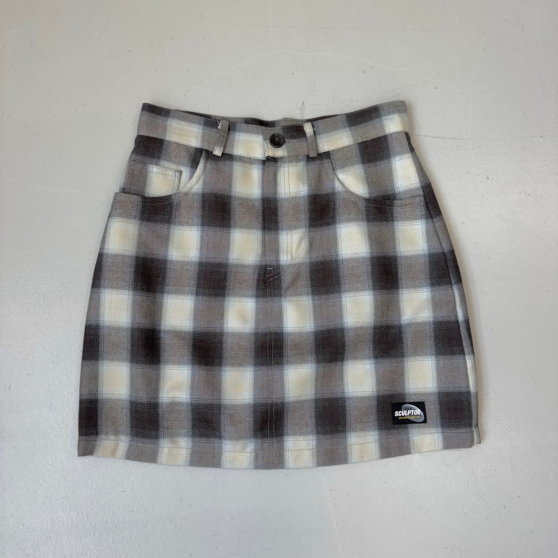 스컬프터 체크 스커트 자켓 셋업 세트 상품이미지6