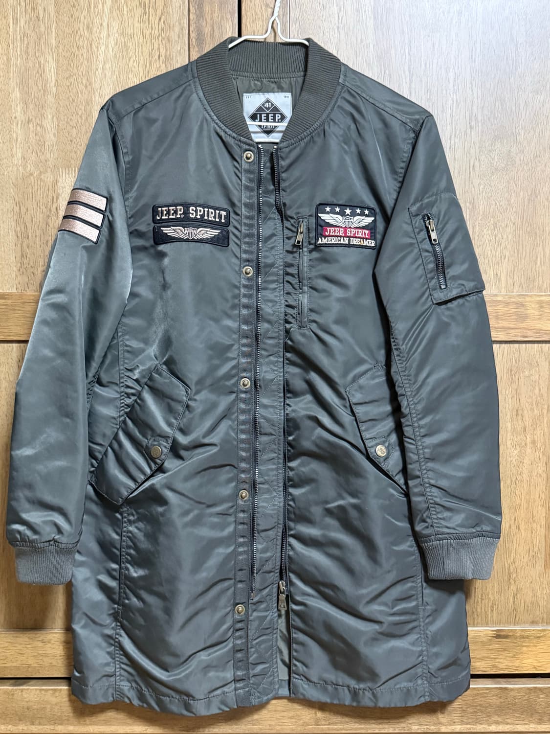 JEEP SPIRIT 롱 MA-1 패딩 점퍼 상품이미지1