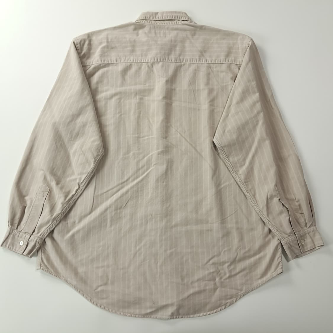CK196 XL 리바이스 90s 화이트탭 베이지 스트라이프 셔츠 남방 상품이미지6