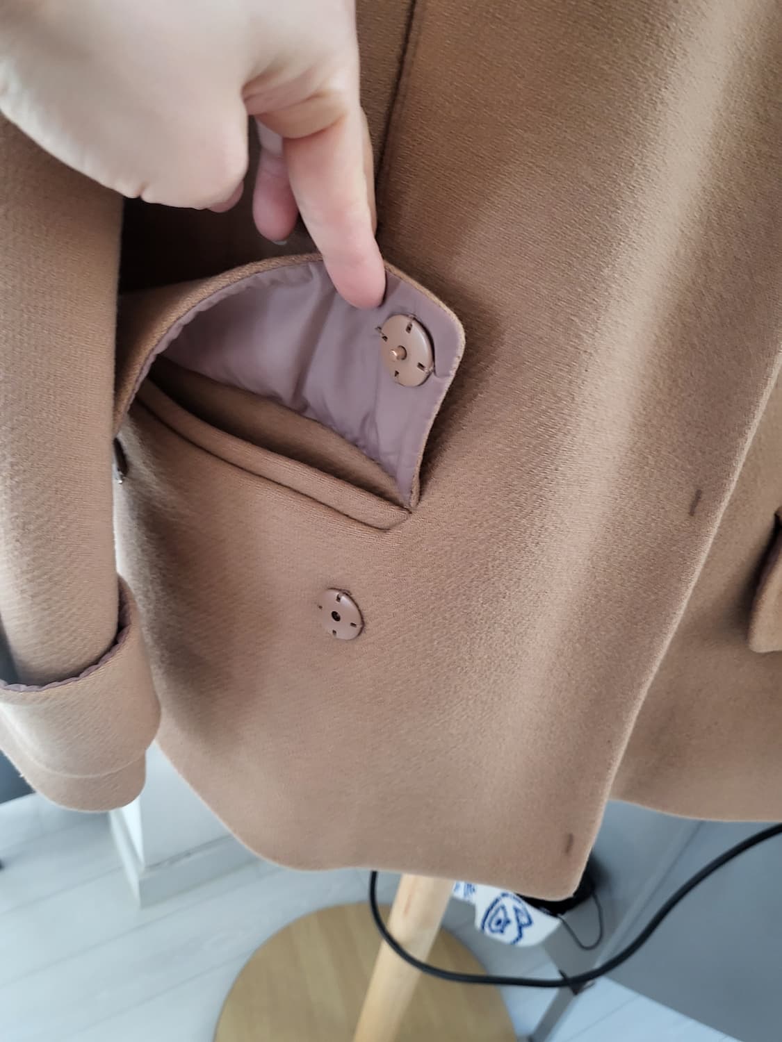 굿!ZOOC 여성 울 코트 55사이즈 상품이미지2