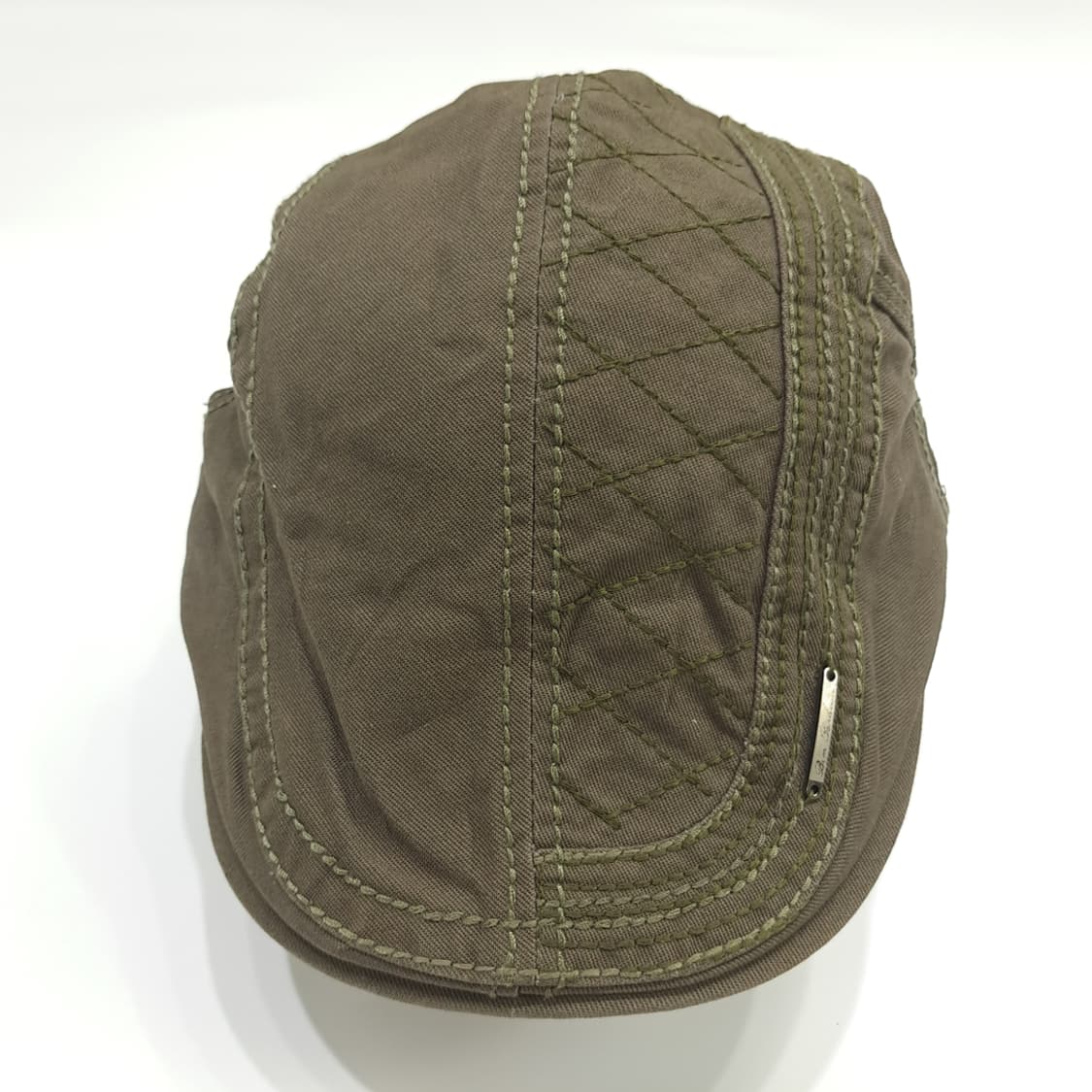 빈티지 Quilted 올리브 헌팅캡 P1467 상품이미지3