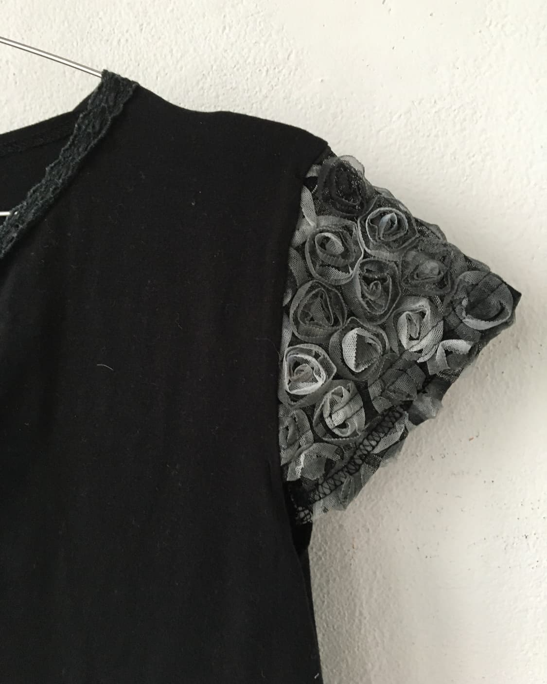 Rose sleeve point t shirt 상품이미지3