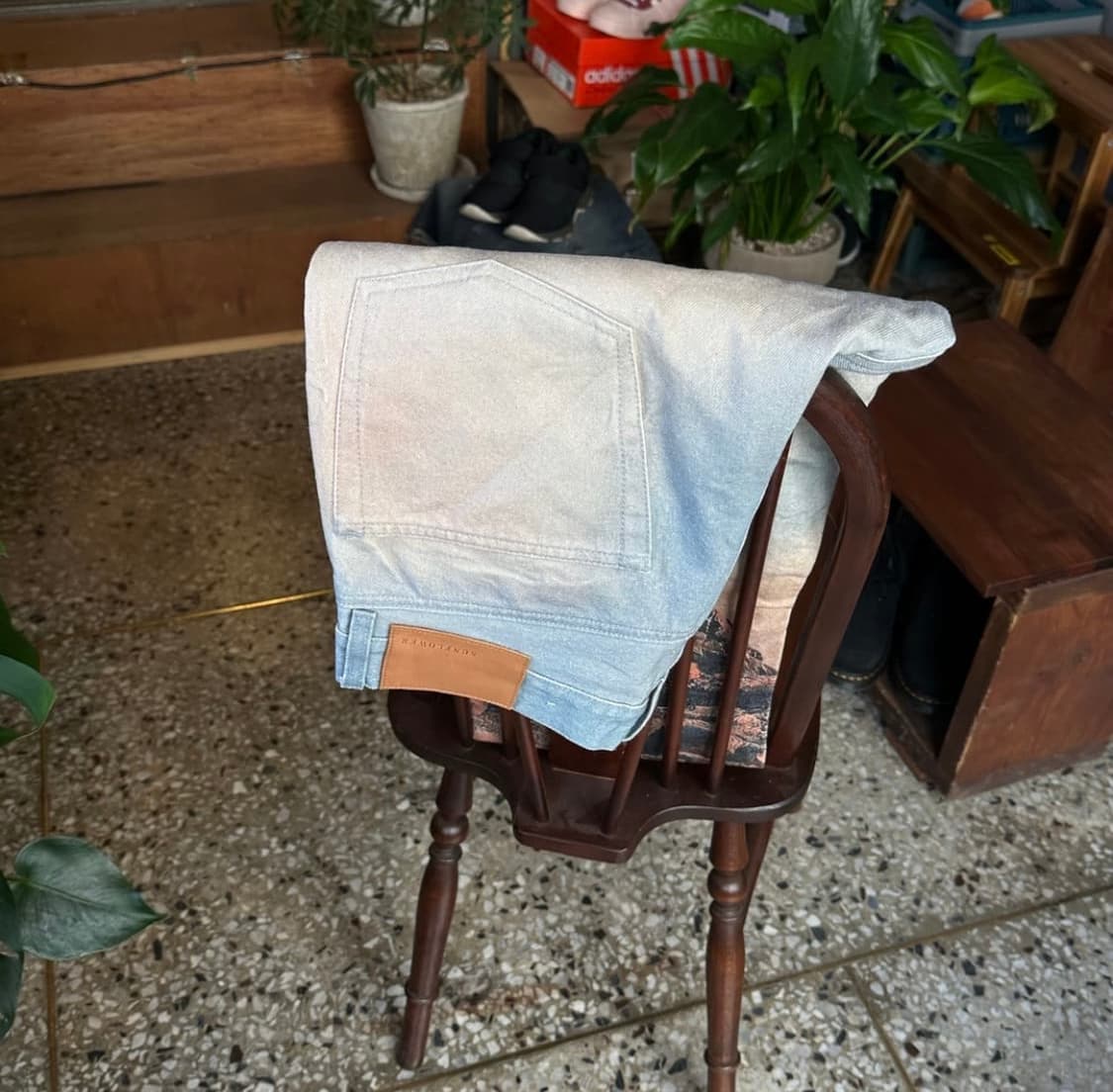 [30] 선플라워 sunflower 루즈 AOP 프린트 데님 팬츠 상품이미지6