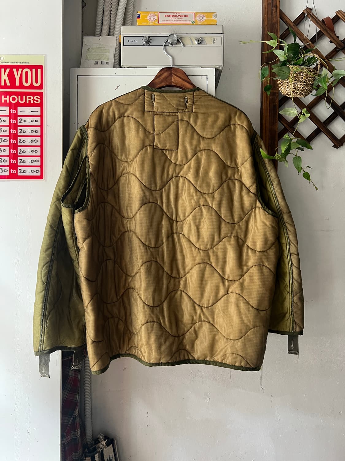 [M]80's 오리지널 U.S 밀리터리 M-65 퀄팅 내피 깔깔이 상품이미지7