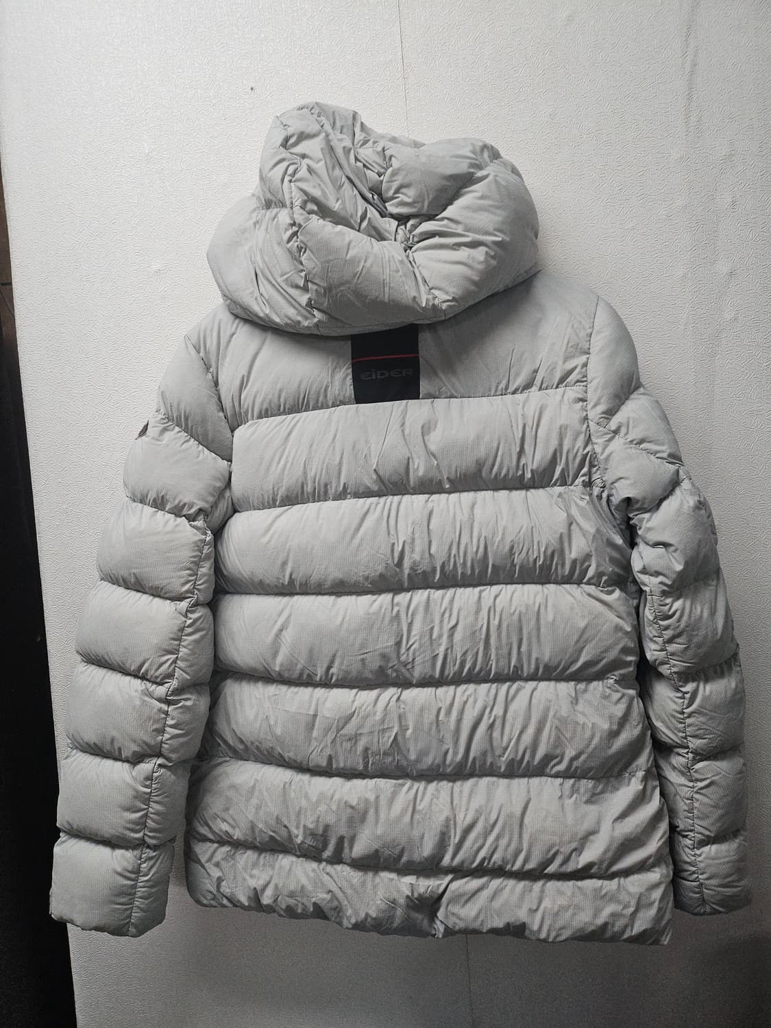 아이더 후드 패딩 점퍼 라이트그레이 상품이미지4