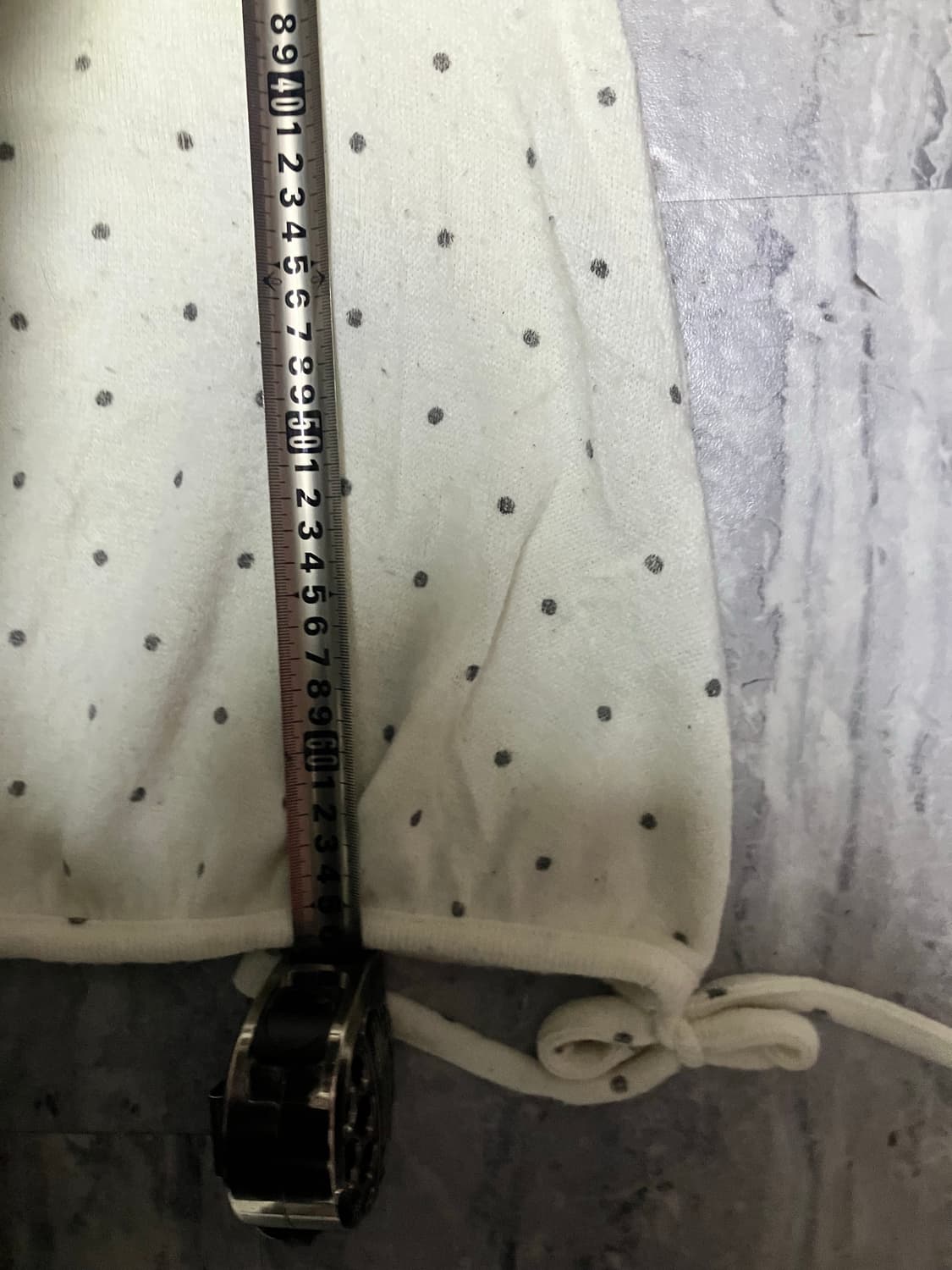 일본빈티지 하구미모리걸 할메카지 도트땡땡이 니트스웨터 상품이미지3