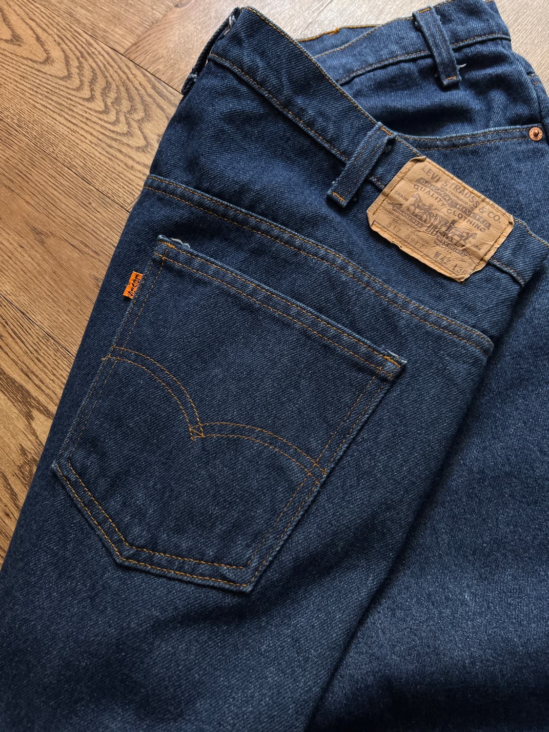 [42]80s 리바이스 오렌지탭 미국제 517-0917 데님팬츠 L161 상품이미지5