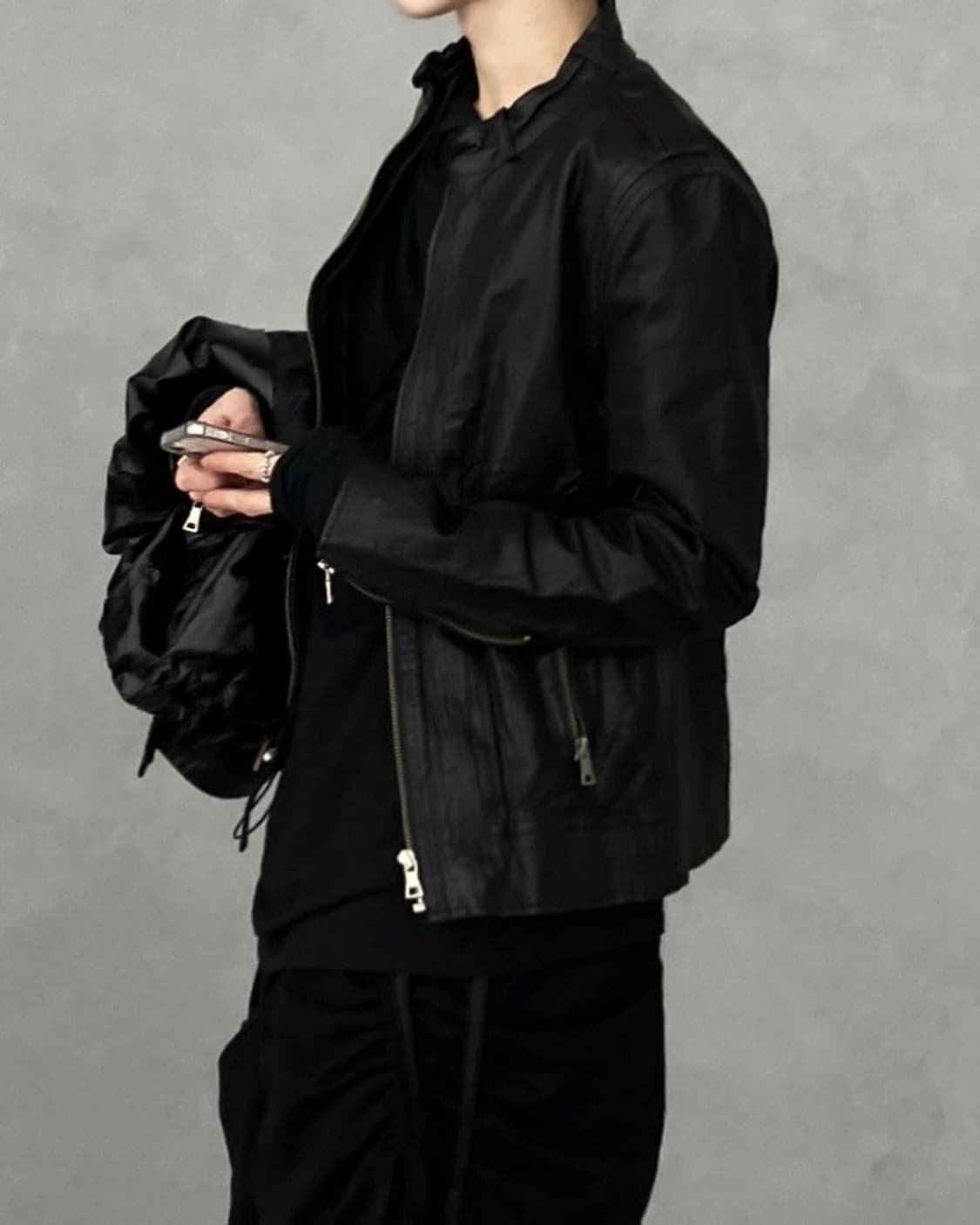 발망 레더 가죽 자켓 (빈티지) 상품이미지2