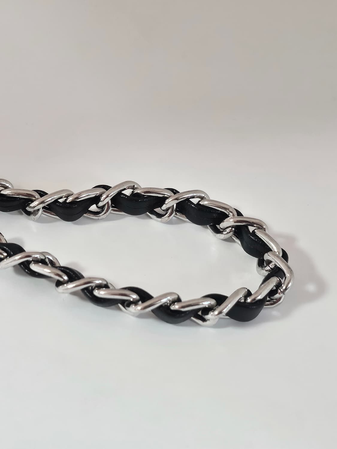 샤넬 빈티지 업사이클링 레더체인 스트랩 키링 상품이미지5