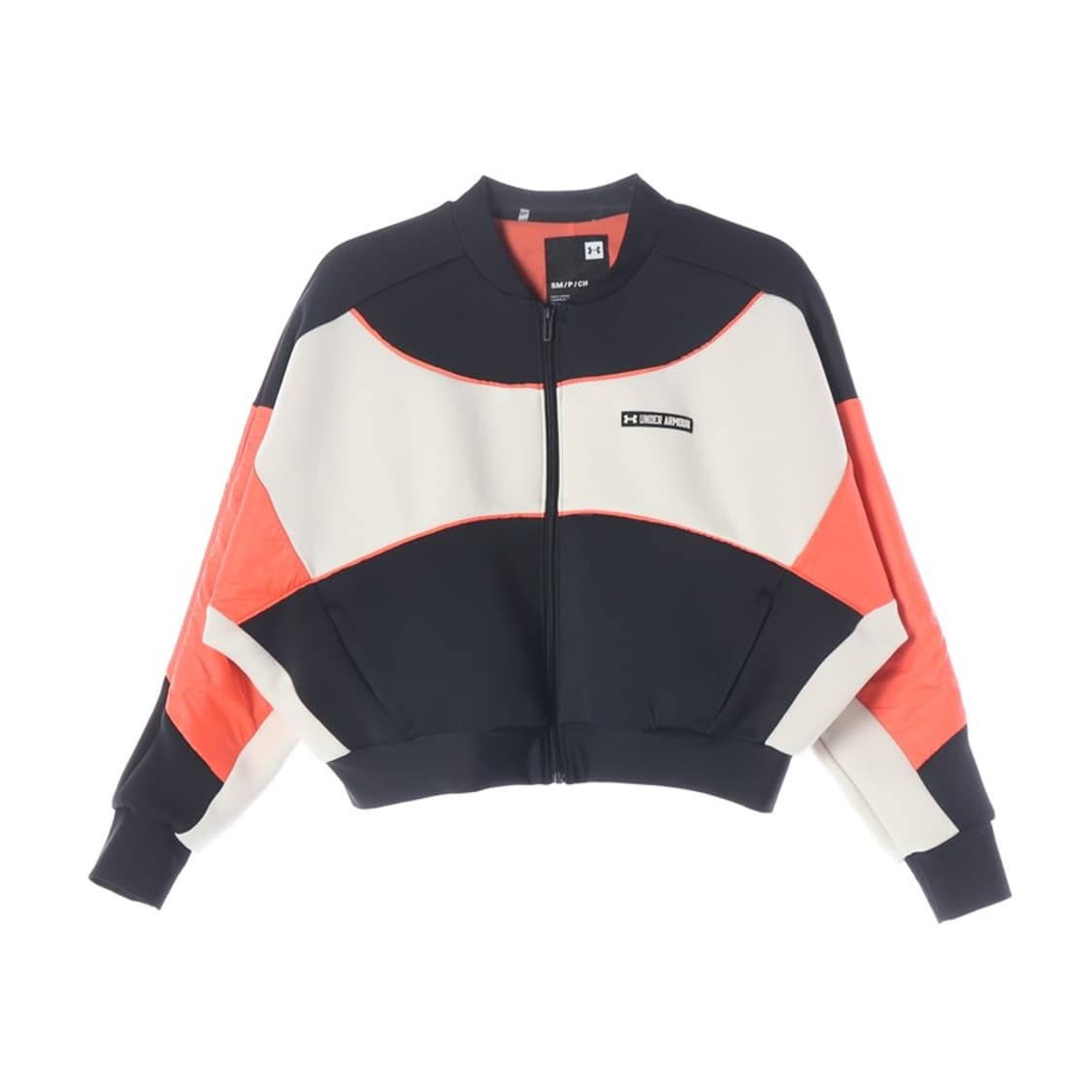 언더아머 여성 컬러블록 크롭 집업 자켓 S 상품이미지1