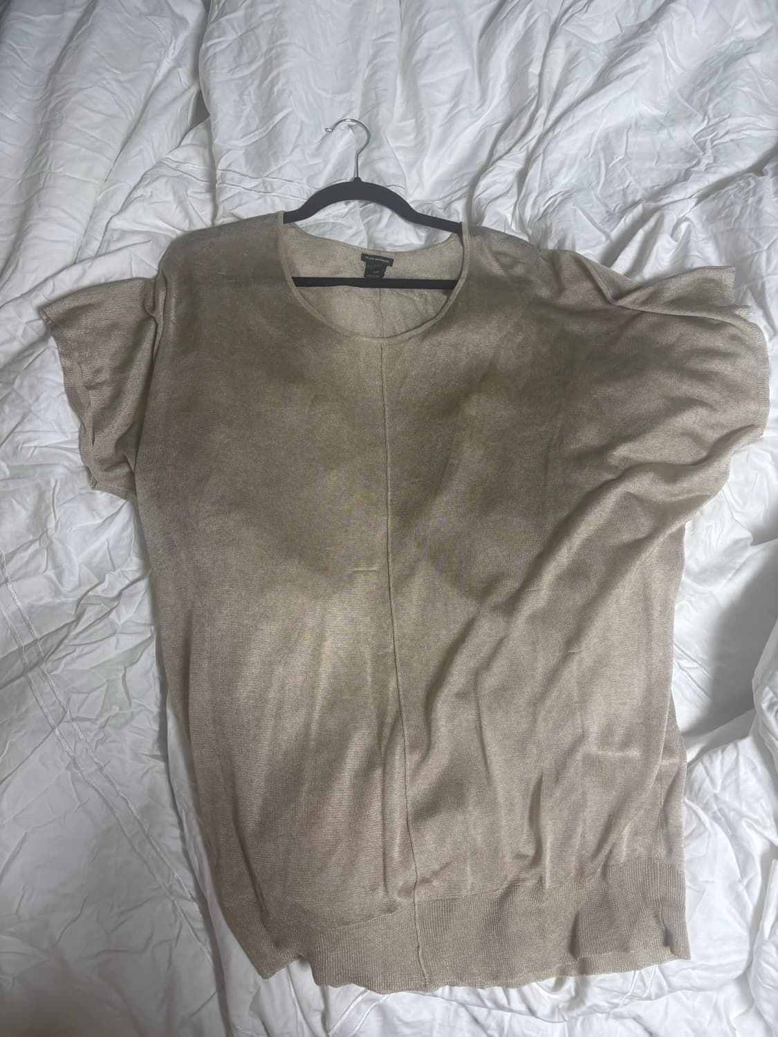 클럽 모나코 Club Monaco 골드 쉬어 니트 셔츠 드레스   상품이미지1