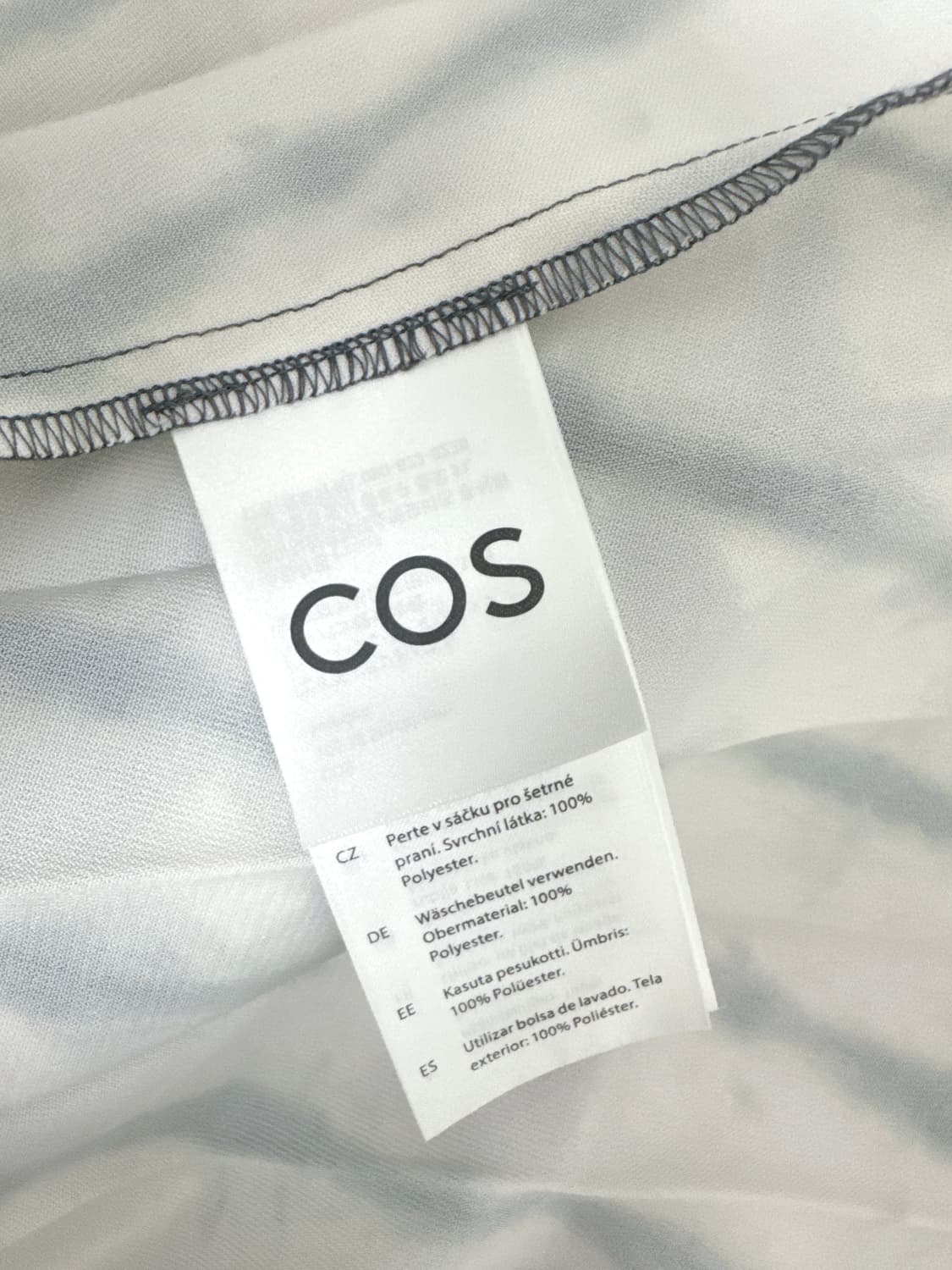 cos 코스 나염 패턴 플리츠 스커트 상품이미지5