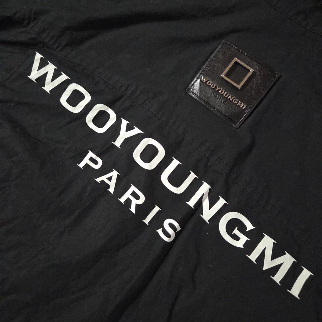 우영미 여성 백 레더 로고 셔츠 38 (남성95) 상품이미지3