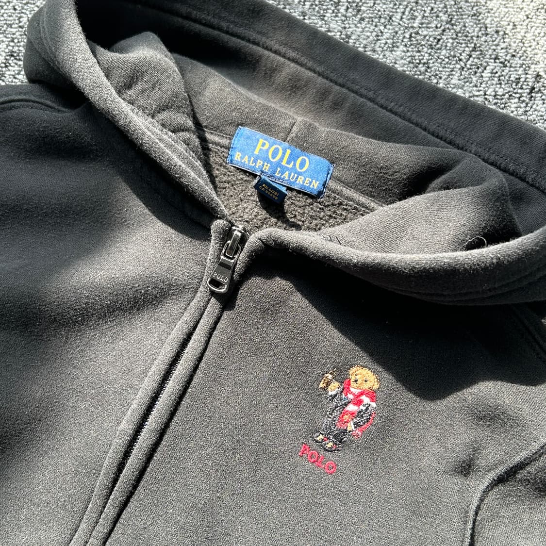 폴로 랄프로렌 베어 기모 후드집업 상품이미지4