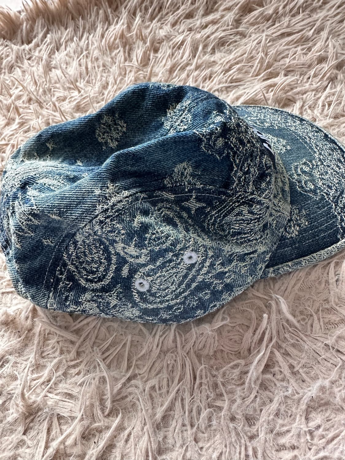 슈프림 반다나 자카드 데님 캠프캡 상품이미지5