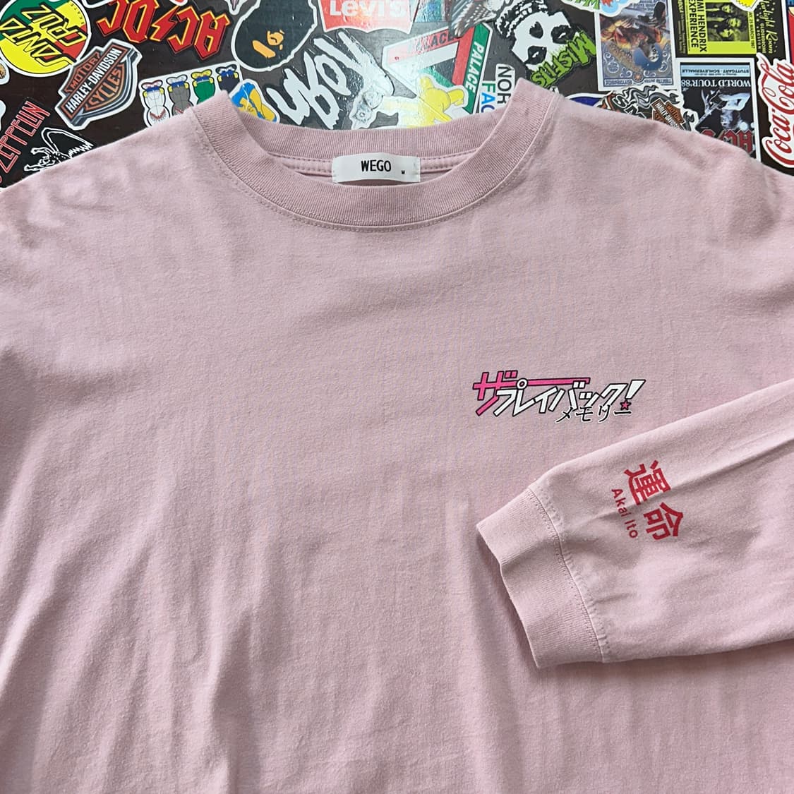 위고 아카이 이토 롱슬리브 티셔츠 M 상품이미지4