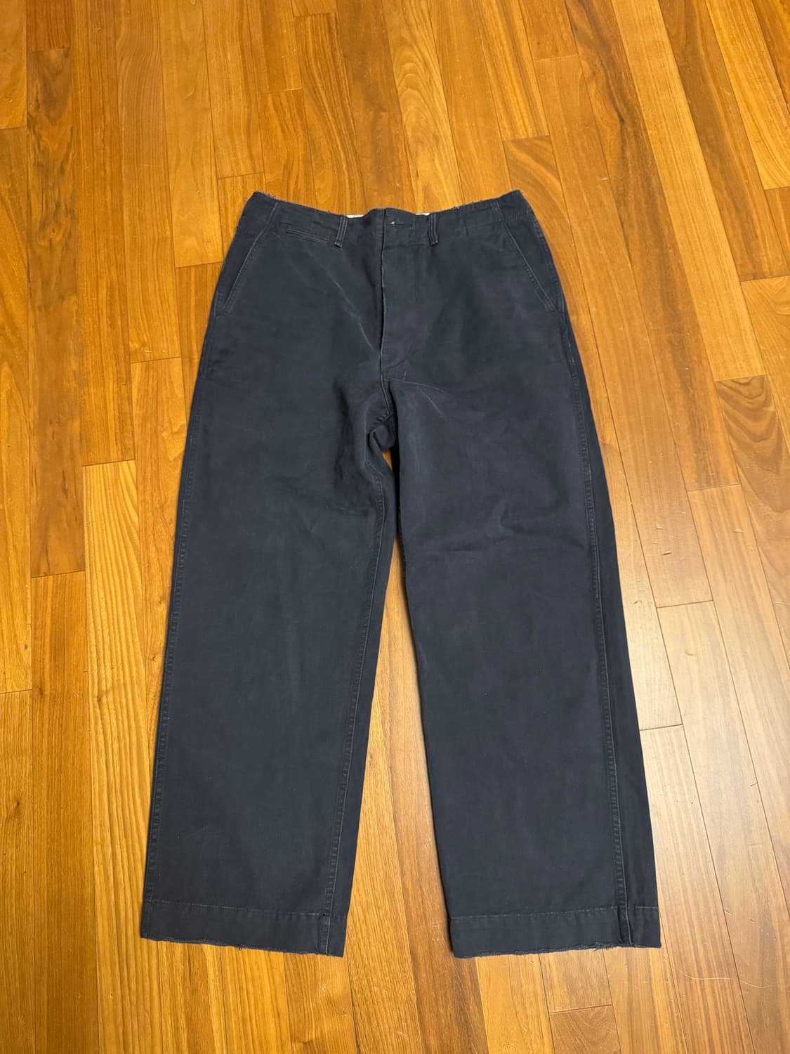 카키스 빈티지 치노 팬츠 네이비 상품이미지1