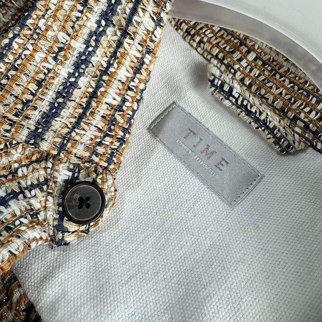 타임옴므 플랩포켓 트위드 셔츠 자켓 상품이미지2