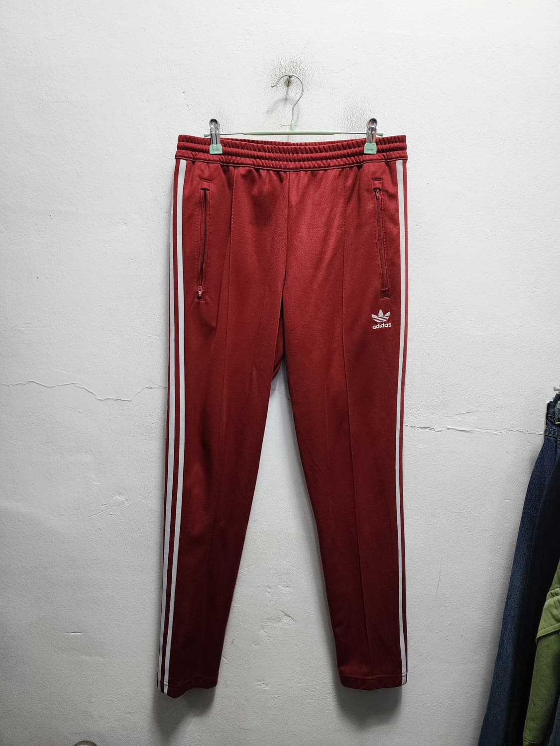 아디다스 베켄바우어 버건디 트랙팬츠 상품이미지1