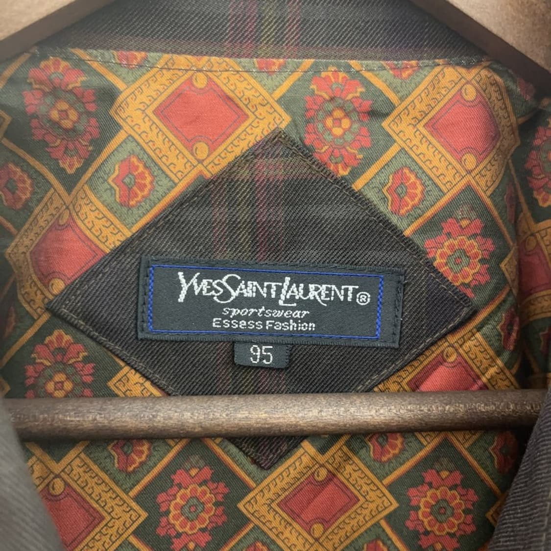 입생로랑 YSL 헤링턴 타탄 오버핏 블루종 자켓 105 C06350 상품이미지3