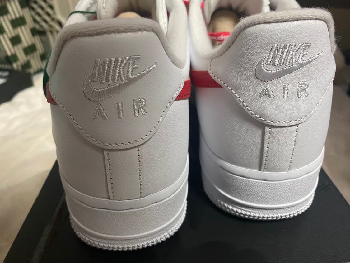 나이키 x 슈프림 에어포스 1 로우 화이트 스피드 레드 - 상하이 스토어 상품이미지8