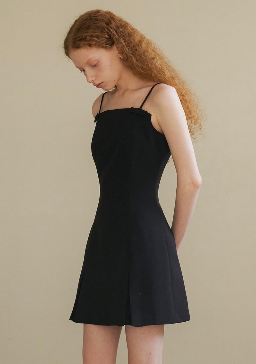 플로움) 리본 미니 원피스 상품이미지1