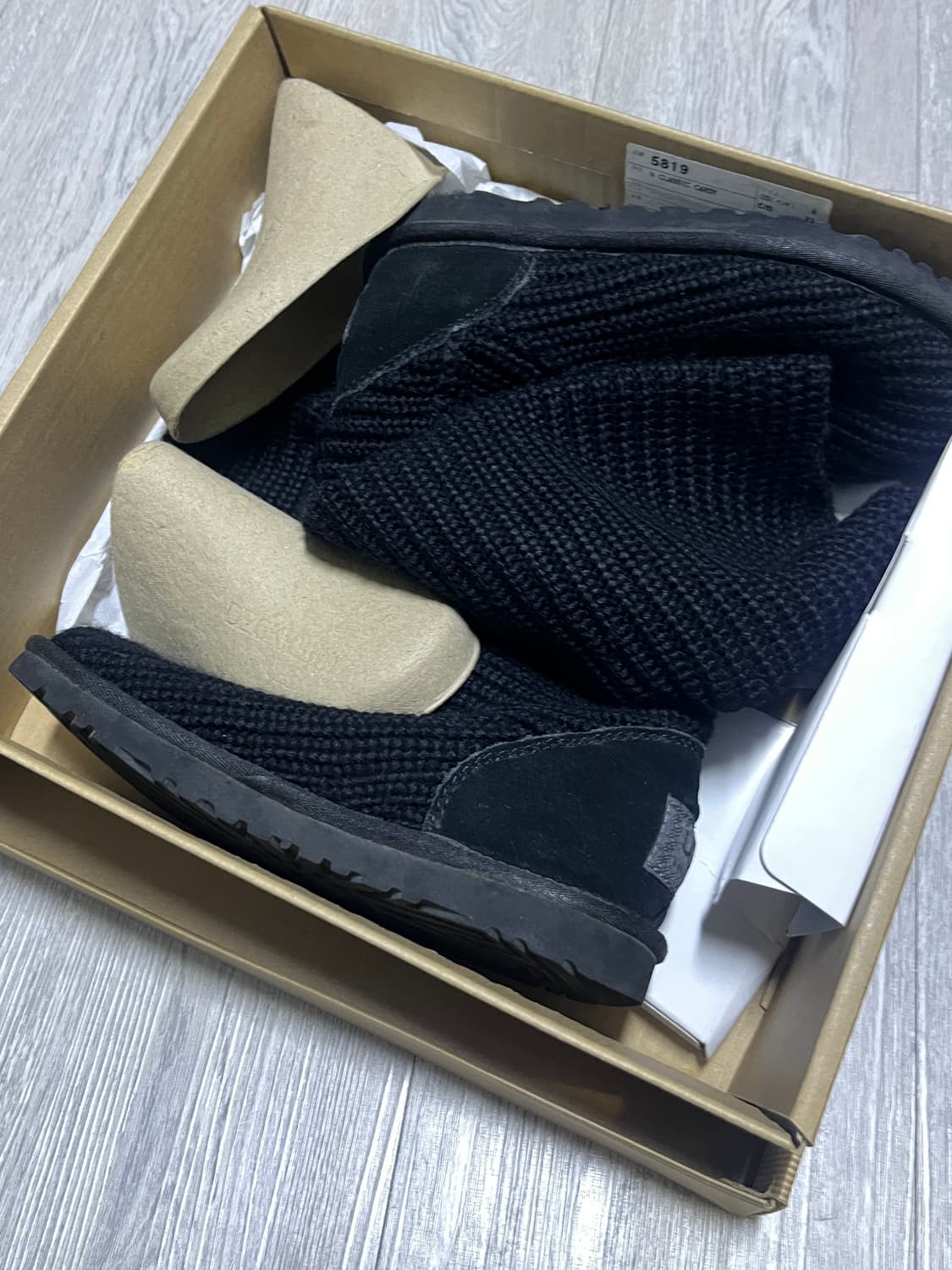 ugg knit  cardy boots 블랙 (230) 상품이미지4