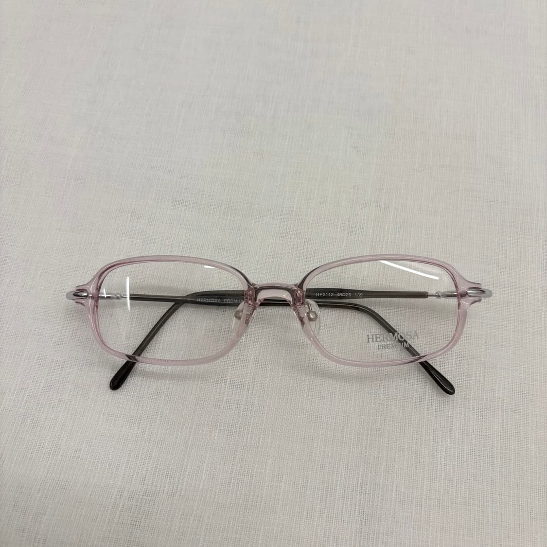 HERMOSA 핑크클리어 스퀘어 뿔테 상품이미지4