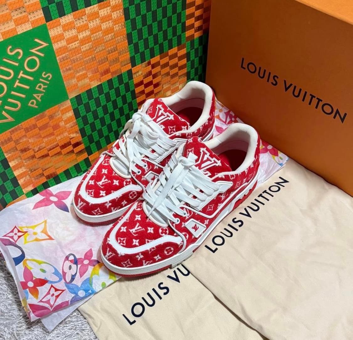 [리오브] 루이비통 LV 트레이너 텍스타일 벨벳 모노그램 스니커즈 상품이미지2