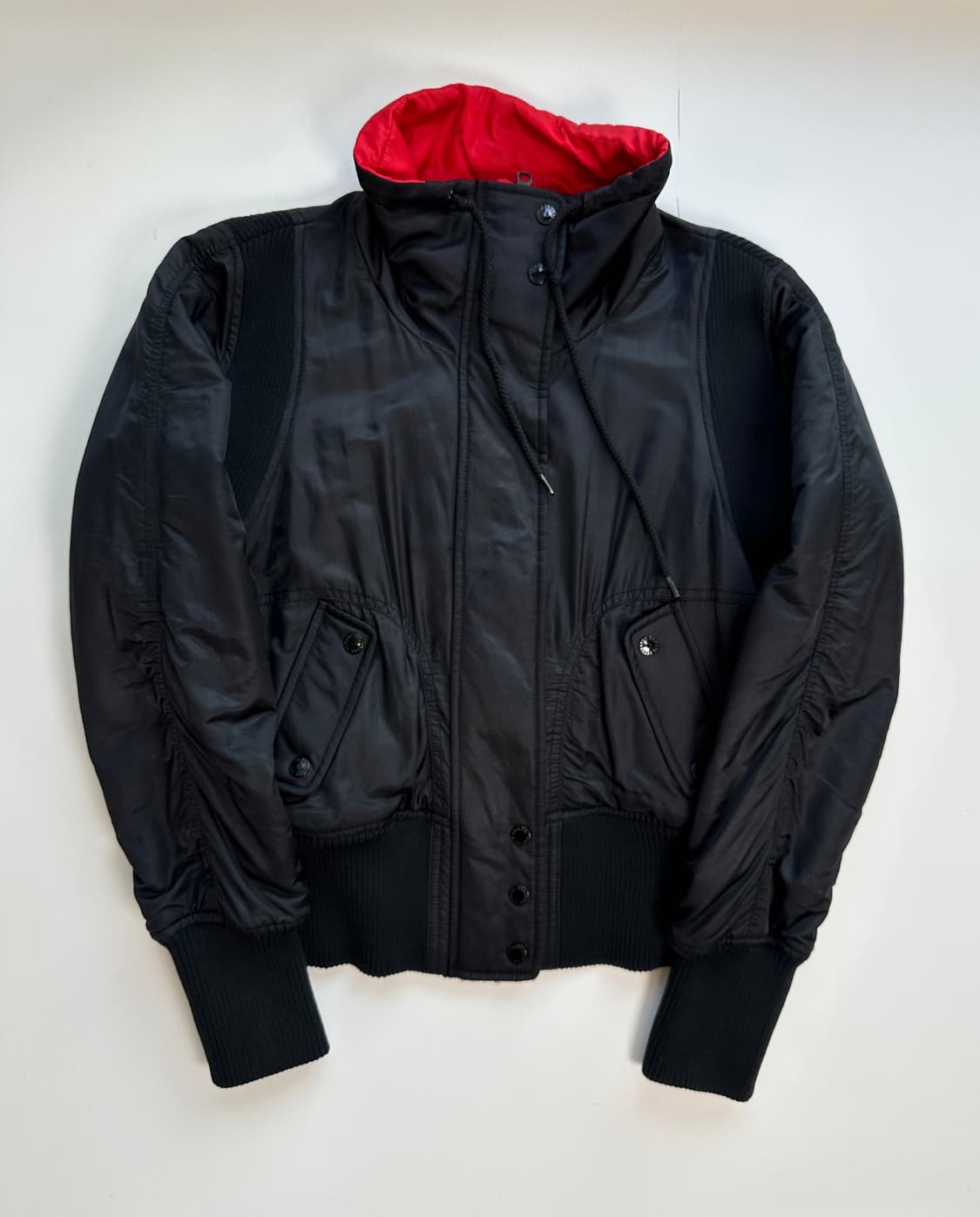 아르마니 ma-1 새틴 블루종 y2k 상품이미지4