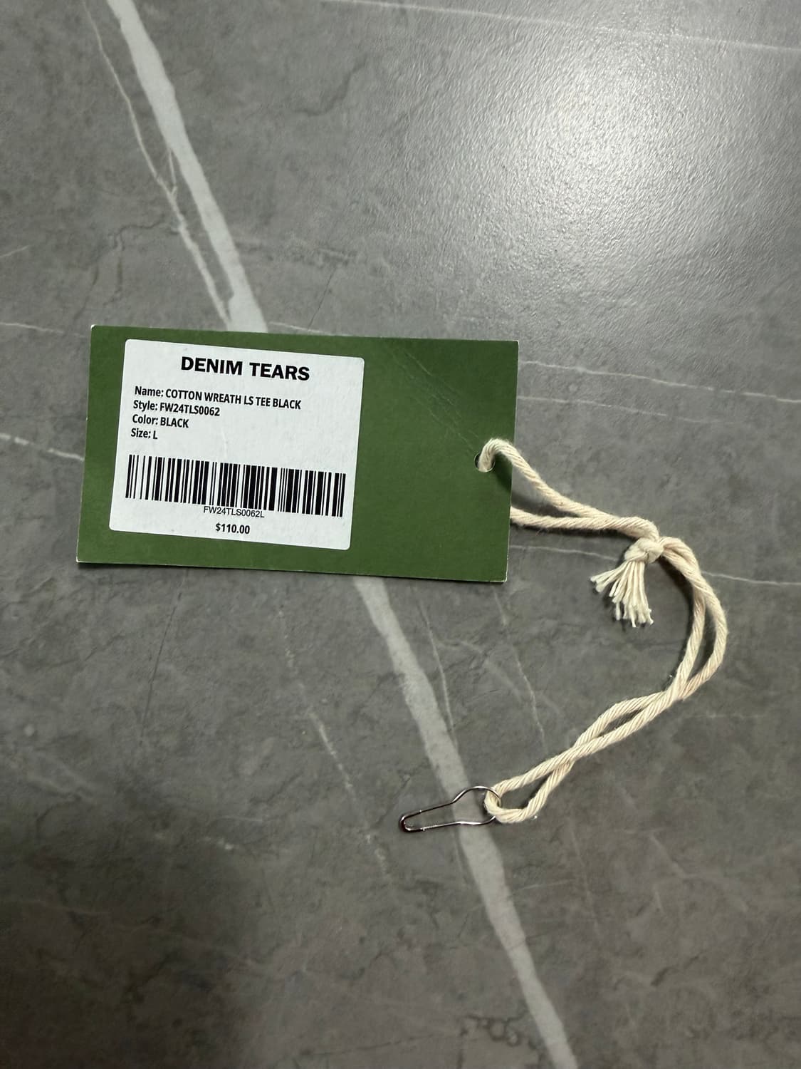 Cotton Wreath Long Sleeve Black L 상품이미지3