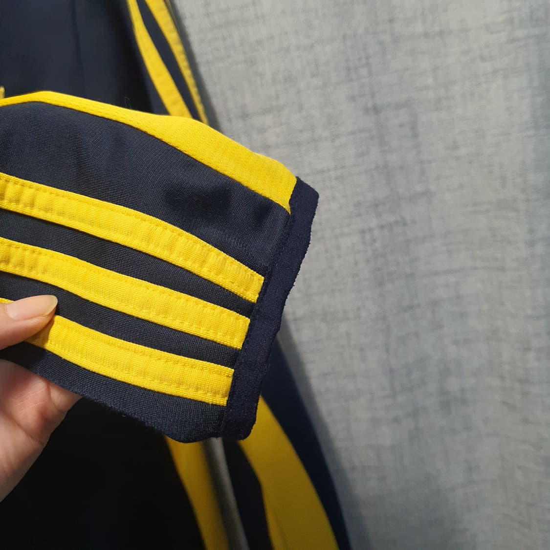 아디다스 네이비/옐로우 스트릿 다이버 트랙탑 져지 상품이미지5