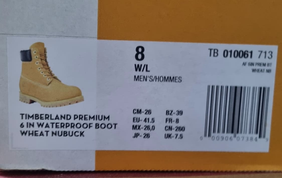팀버랜드 6인치 프리미엄 옐로우 부츠 260사이즈  상품이미지2