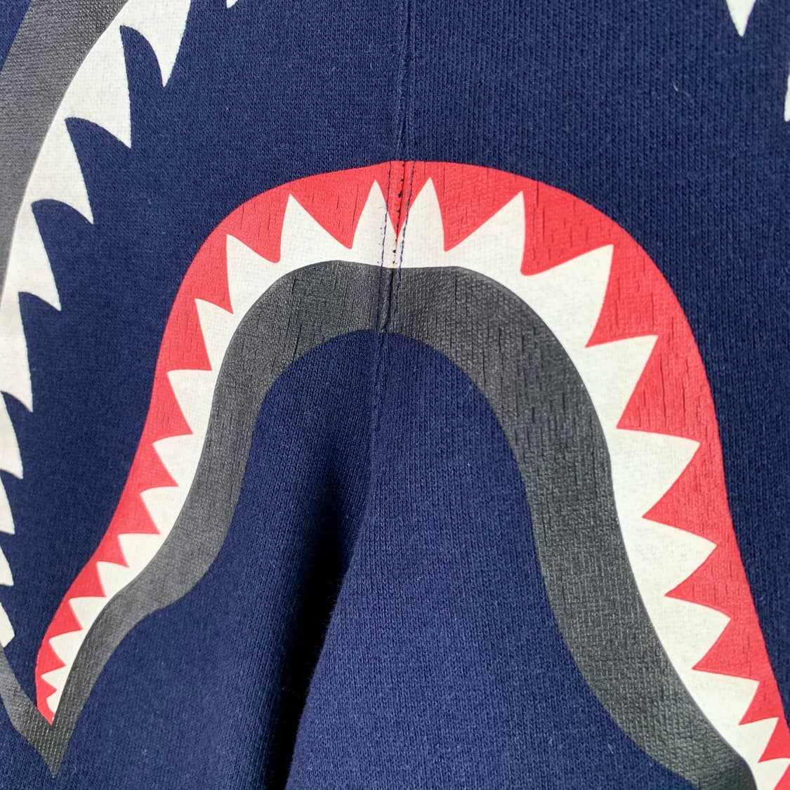 베이프 17F/W 샤크 페이스 네이비 스웻 조거 팬츠 상품이미지6